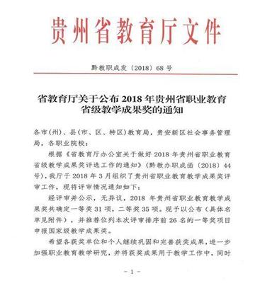 貴陽(yáng)職業(yè)技術(shù)學(xué)院信息科學(xué)系喜獲貴州省職業(yè)教育教學(xué)成果獎(jiǎng)二等獎(jiǎng)